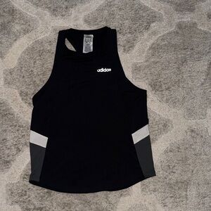 Adidas Black and Gray Athletic Tank